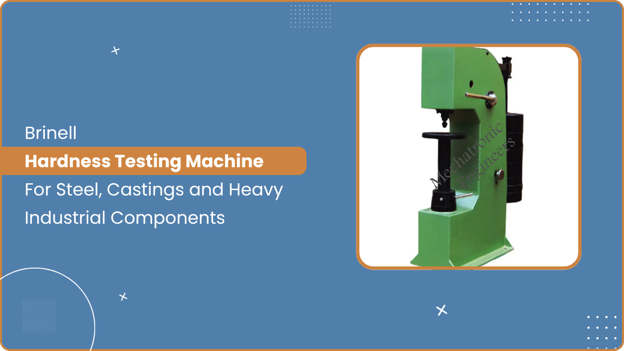 Brinell hardness testing machine testing steel casting in industrial laboratory